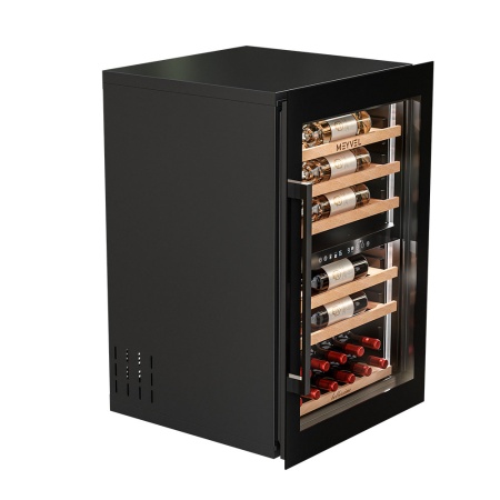 Винный шкаф MV47PRO-KBB2 двухзонный встраиваемый в колонну